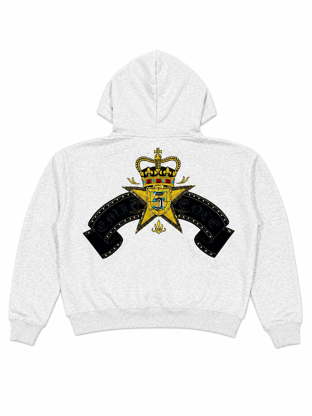 White Royale Zip Up