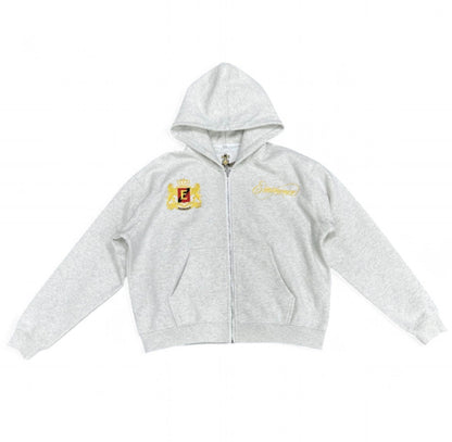 White Royale Zip Up