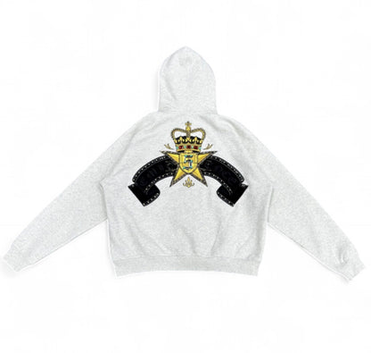 White Royale Zip Up