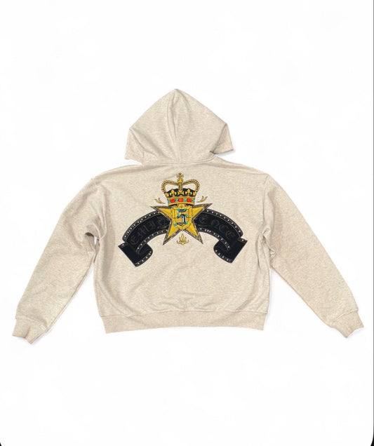 White Royale Zip Up